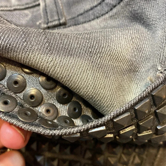 Current/Elliott Skinny Low/Waist Jeans “Bleach Out Night/Studs” - Picture 8 of 10